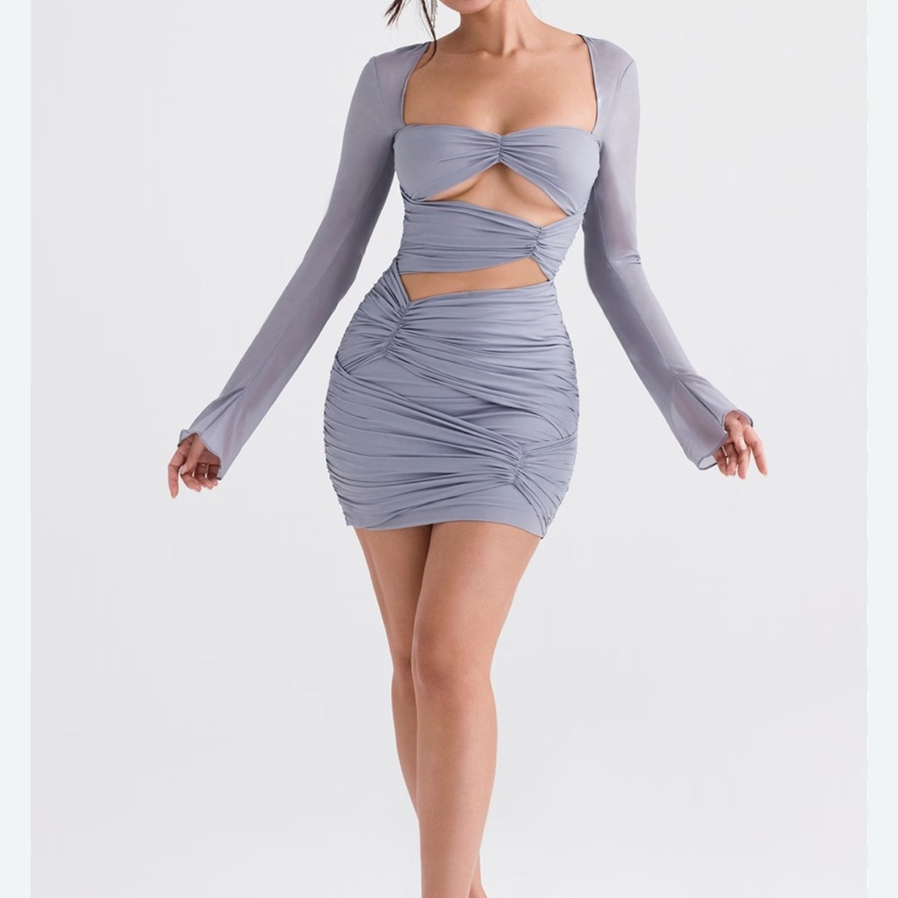 House of CB Lavender Long Sleeve Dress